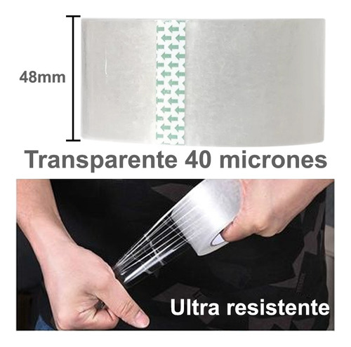 Cinta De Embalar Transparente 48x100 Autoadhesiva Pack X36u Color Trasparente Cinta Adhesiva Transparente Cintas Adhesivas