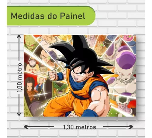 Painel de Quadros Decorativos Festa Dragon Ball - 4 UnidadesMimo Festas