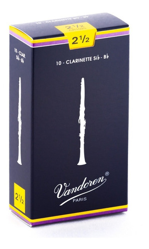 Caña Clarinete Sib-bb Vandoren Cr10 (caja X 10 Unds)