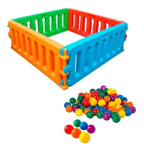 Corralito Vegui X4 Paneles + 100 Pelotas - Sharif Express