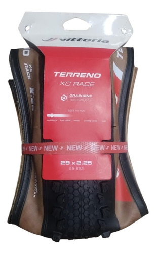 Cubierta Mtb Vittoria Terreno Xc Race 29 X 2.4 Tlr - Ciclos Color Brown