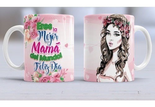 Pack 12 Tazas 11oz  Día De La Mama  - Día De La Madre