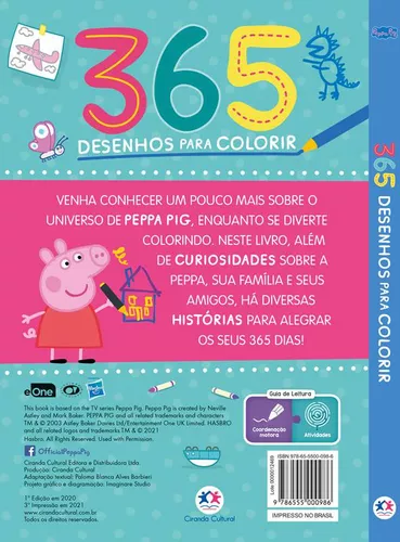 Peppa Pig - Desenhos Para Colorir Especial (Português) Capa comum