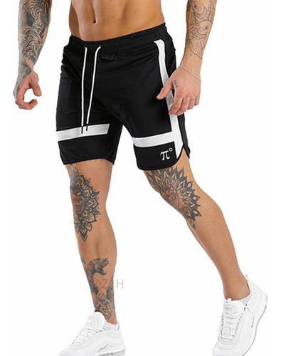 Gym Short Deportivo Slim Fit Cómodos Elástico .