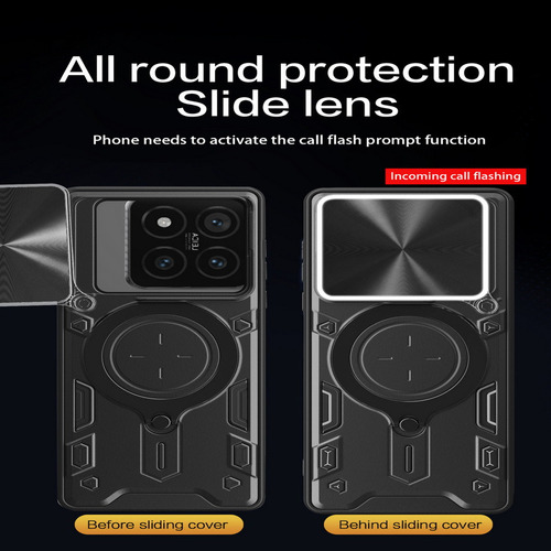 Pm Funda Con Soporte Magnético Para Xiaomi 14t Pro 5g