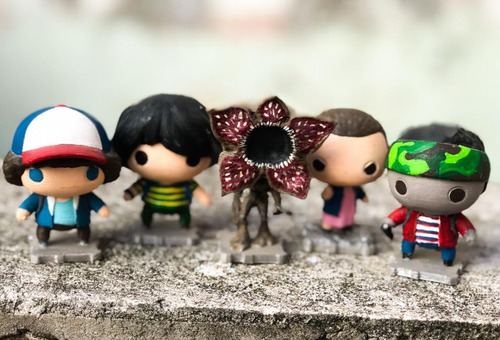 Muñecos Stranger Things - Impresión 3d - 8cm. Eleven Y Otros