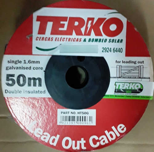 Cable Subterráneo Premium Terko Para Alambrados Eléctricos