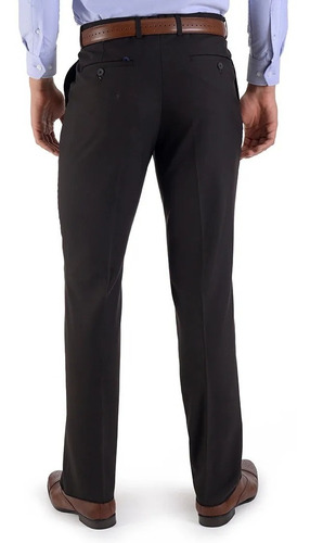 Imagen 2 de 5 de Pantalón Hombre Vestir Liso Sin Pinzas Classic Fit Yale