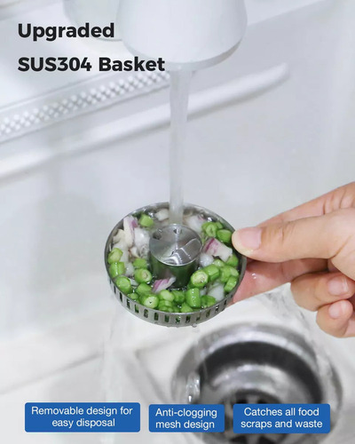 Tapón De Desagüe For Fregadero De Cocina 3 En 1 De Nathlafu