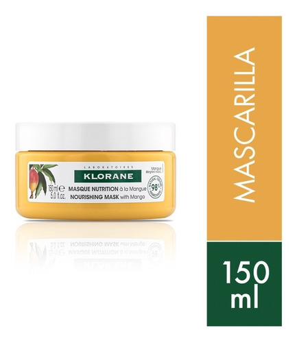 Klorane Mascarilla Nutricion Reparadora Mango X 150 Ml