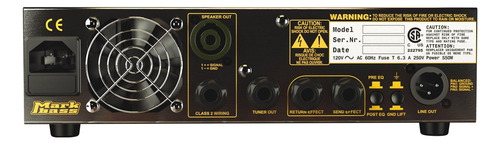 Cabezal De Bajo Markbass Little Mark 250w Color Negro/amarillo