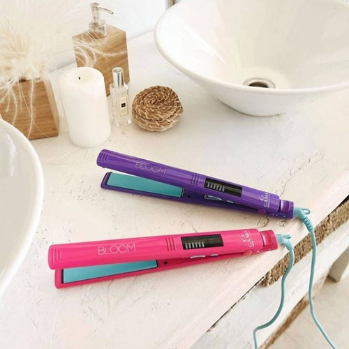 Planchita De Pelo Gama Bloom Elegance Led Violeta Js Ltda