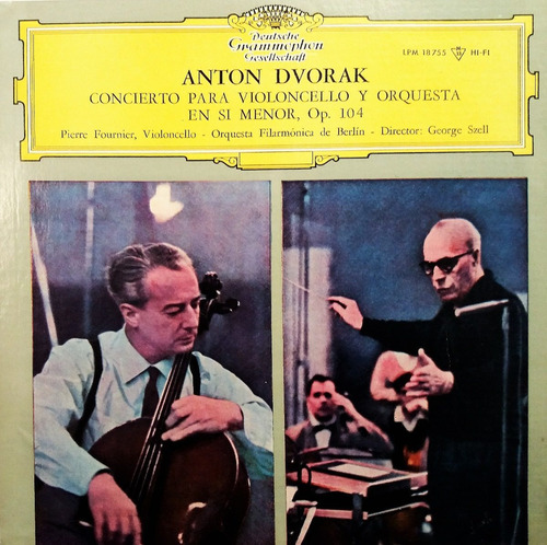 Anton Dvorak - Concierto Para Violoncello Y Orq Lp 