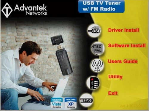 Imagen 1 de 2 de Tarjeta Advantek Tv Tuner Radio Fm Capturadora Usb C/control
