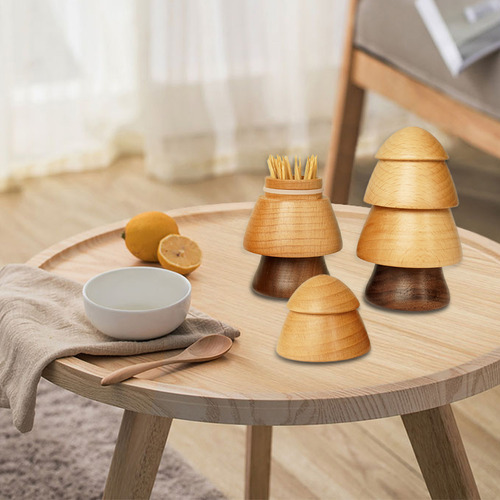 Palillero De Madera Q 4004 Con Forma De Árbol De Navidad