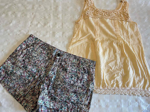 Lote De Mujer Short Yagmour Y Musculosa Large Muy Lindos