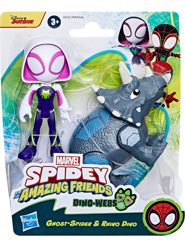 Spidey Y Sus Increíbles Amigos Saf Hero Dino Webs Ghost