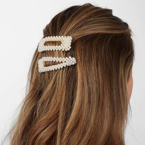 Imagen 3 de 9 de Gancho Perlas Hair Clip P/ El Cabello Niñas Mujer
