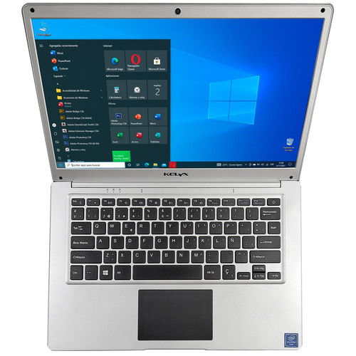 Imagen 4 de 7 de Notebook Kelyx Kl3350 Gris 14 , Intel Celeron N3350 4gb De Ram 64gb Ssd, Intel Hd Graphics 1920x1080px Windows 10 Home
