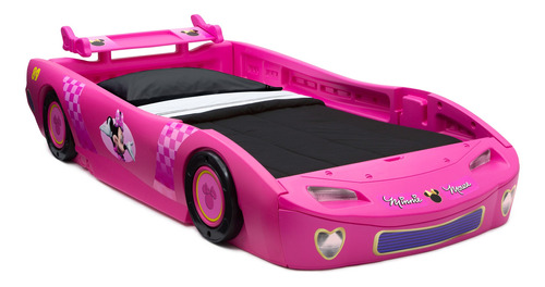 Cama Individual Para Niñas Con Diseño De Carro Minnie