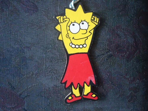 Figuras De Madera Lisa Y Bart Simpson De Coleccion