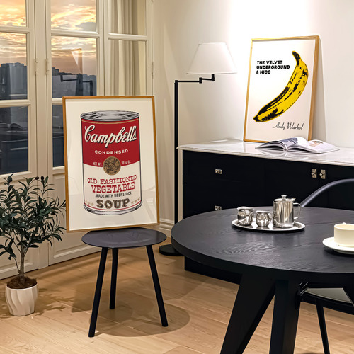Set 2 Cuadros Arte Warhol Velvet Underground Sopa Campbell