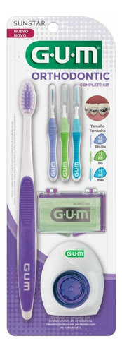 Kit Dental Cepillo Ortodoncia Gum Novacekdental