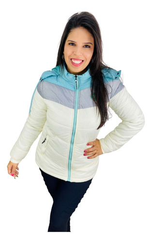 Jaqueta Feminina Puffer Bobojaco Com Toca