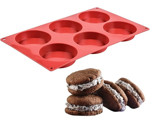 Caketime Silicone Muffin Top Pan - Whoopie Pie Pan 3  Molde 