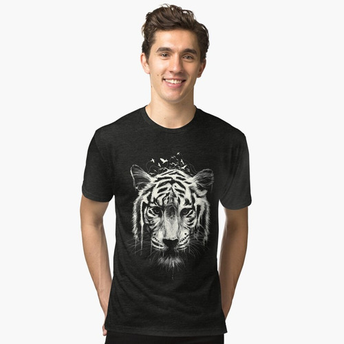 Polera Tigre Blanco Animal H