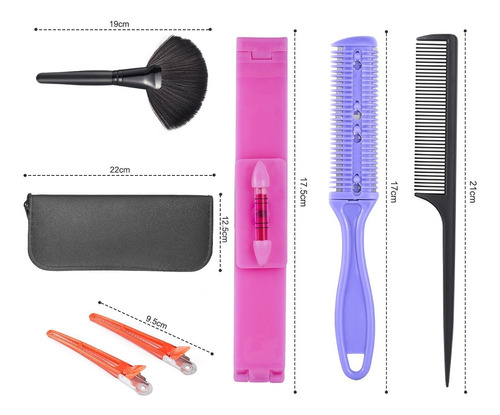 Imagen 3 de 7 de Set De Tijera Peluqueria Lncluir Accesorios De Peluqueria