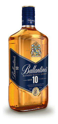 Whisky Ballantines 10 Años Scotch American Barrel botella 700 Ml