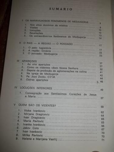 * Livro - A Virgem Maria - Nas Aparições De Medjugorje