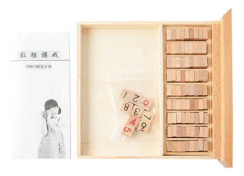 Juego De Rompecabezas De Madera Para Sudoku, Drawer Math Bra
