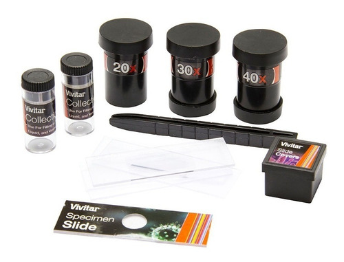 Kit Telescópio Microscópio + Acessórios Vivtelmic20 Vivitar