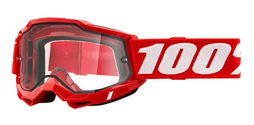 Antiparra 100% Accuri 2  Enduro Rojo Transparente