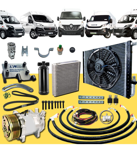 Kit Ar Condicionado Iveco Daily 3510 / 4912 / 5013 (todas)