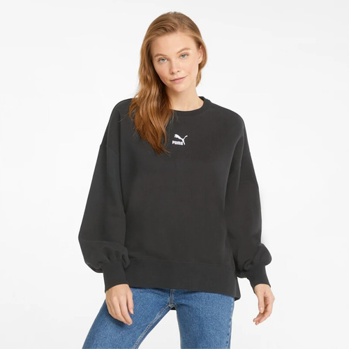 Buzo Classic Oversized Crew Puma Para Mujer