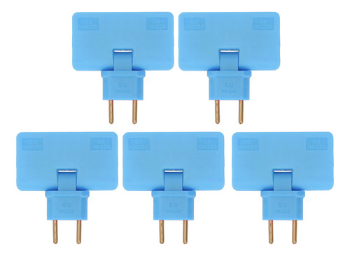 Convertidor Blue Water Eu Plug Converter, 5 Piezas, Enchufe