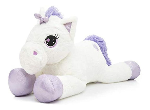 Almohada De Peluche Para Niñas (30.7 in), Color Blanco