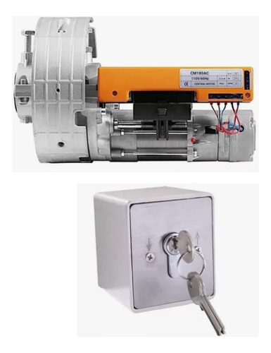 Kit Motor Central Cortina Enrollable 180k Switch Simple 110v Frecuencia 60 Hz