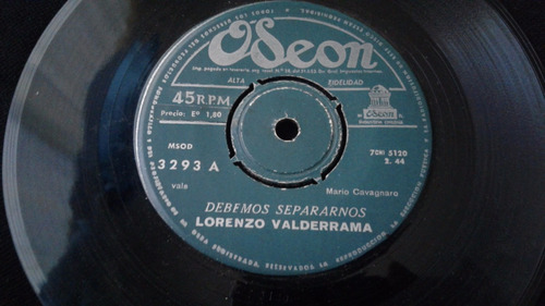 Single Lorenzo Valderrama Amores De Ocasion