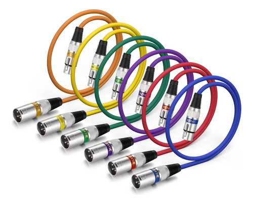 Paquetes De Cable De Audio Xlr De Color
