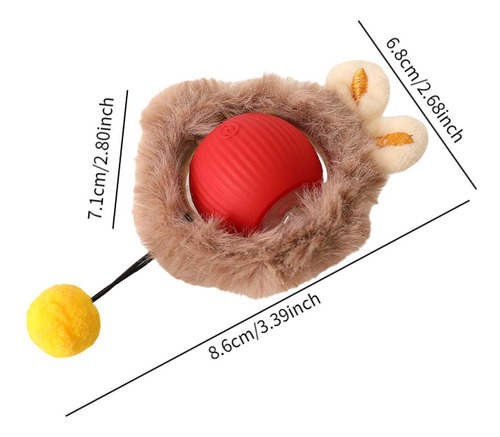 Pelota De Juguete Interactiva Para Gatos, Pelota De Rojo