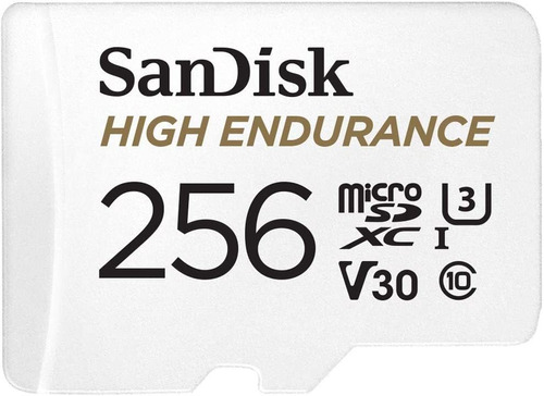 Tarjeta De Memoria Sandisk 256 Gb, C/ Adaptador, P/ Dash Cam