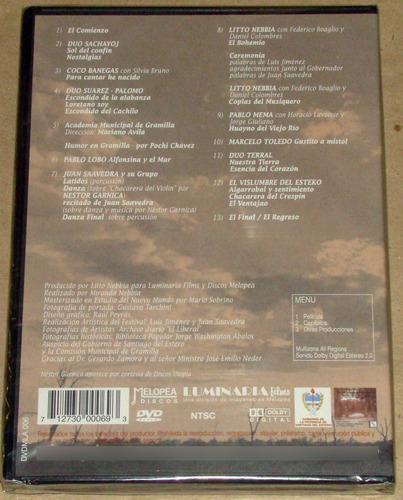 Imagen 2 de 2 de Sgo. Del Estero, Su Música Y Su Gente - Dvd