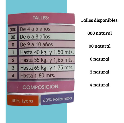 Cancan Panty Con Cubrebota Para Patin Artistico Natural Natural Talle 3