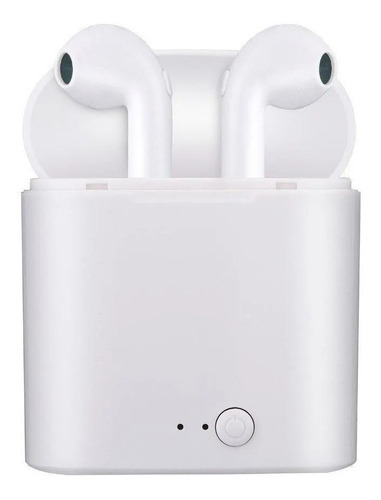 Auriculares inalámbricos Bluetooth con micrófono recargable I7 Tws, color blanco