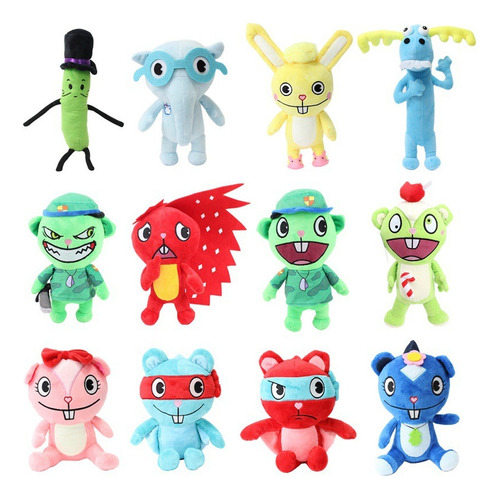 Muñeca De Peluche Militar Happy Tree Friends, 12 Unidades