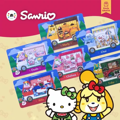 Comprar Pack 6 Tarjetas amiibo Animal Crossing/Hello Kitty Figuras amiibo
